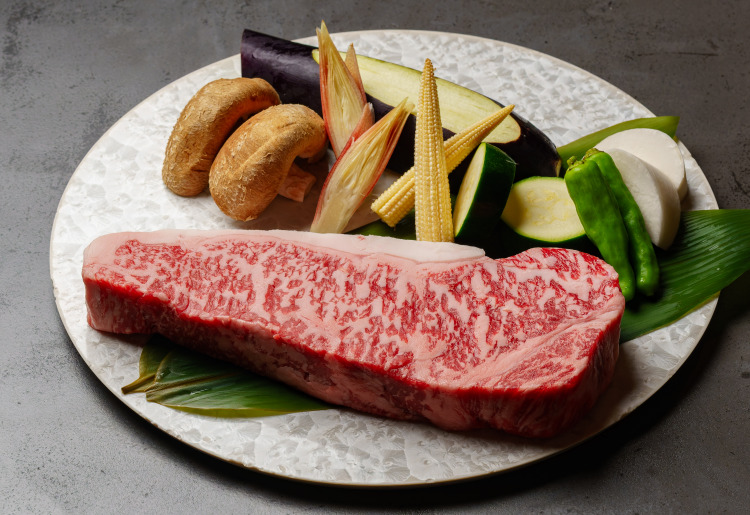 ディナー【瑠璃】薩摩牛厳選赤身、旬魚鉄板焼き。ヘルシー全10品。